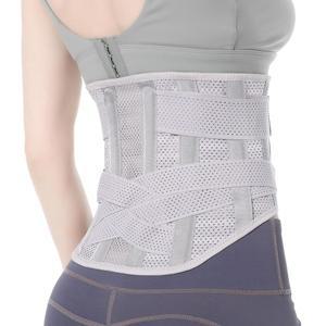 여성 및 남성용 EGJoey 통기성 허리 보호대 - 자세 교정을 위한 편안한 교정 지지 벨트, 그레이, 미디엄