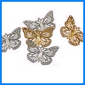 골드 실버 꽃 나비 커넥터 선조 DIY 스크랩북 액세서리 Embellishments에 대 한 금속 공예 포장 20Pcs yk07