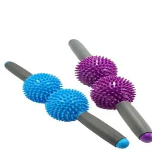 근육이완 스트레칭 운동기구 고슴도치 스토브 정강이 스파이키 트윈 롤러