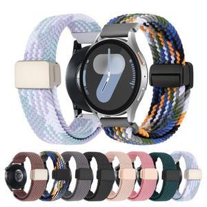 삼성 호환 갤럭시 호환 기어 S3 S2 용 20mm 나일론 스트랩 시계 7 6 5 40/44mm 4 클래식 탄성 밴드 교체 팔