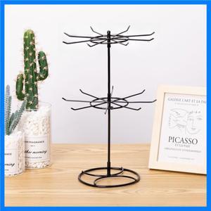 철제 이중 회전 팔찌 귀걸이 진열대 비즈 보석 홀더 분리형 예술적 스타일 보석 진열대