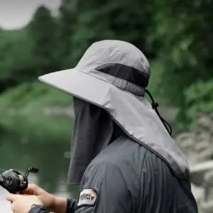 방수 대두벙거지 햇빛가리개모자 마스크 부니햇 뒷목가리개모자