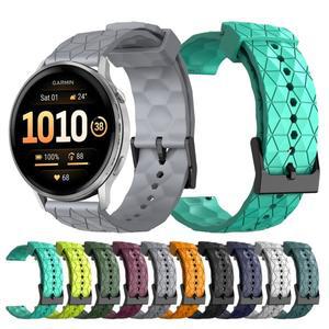 20 22mm 실리콘 밴드 가민 호환 베뉴 4 45mm/포러너 570 265 255 245 645 손목 스트랩 비보액티브 3 5 6 2