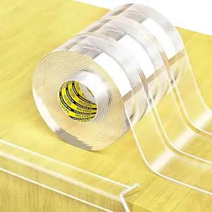 밀키 3팩 클리어 엣지 프로텍터 스트립 1.18인치 x 9.84FT(총 29.52FT) 샤프 랩 커버 테이프 캐비닛 도어