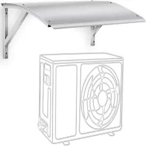 에어컨 AC 유닛용 모닝로 미니 분할 커버 외부 차양막 압축기 아연 도금 강철 히트 펌프 캐노피 UV 빗물 눈