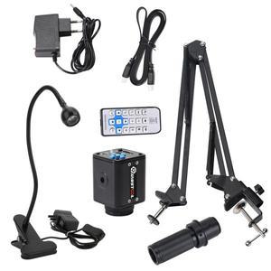 24MP 산업용 비디오 현미경 카메라 줌 C 마운트 렌즈 획득을 위한 원격 제어