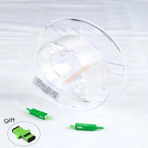 FTTH 기가비트 실내 티 안나는 투명 광섬유 은닉 싱글 코어 광학 고양이 익스텐션 케이블