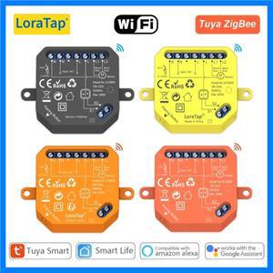 LoraTap Tuya 스마트 ZigBee 및 Wi-Fi 커튼 블라인드 스위치 모듈 Google Assistant Alexa의 백분율 원격