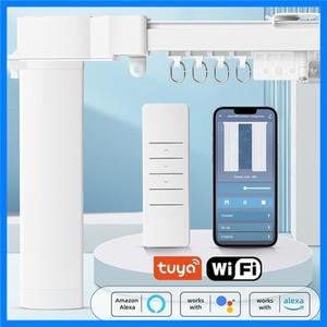 최신 스마트 투야 와이파이 커튼 엔진 전동 커튼 코니스 트랙 지능형 커튼 모터 알렉사 구글 홈 앨리스 지