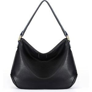 [포르르] 여성용 대형 호보 크로스바디 백 어깨 지갑 작업용 스트랩이 있는 데일리 핸드백