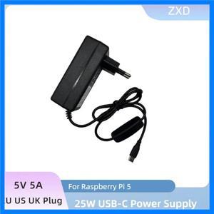 오렌지 파이 5 플러스 전원 어댑터 5V 5A 충전기 25W USB C타입 전원 공급 장치 EU US UK 플러그 (OPI 5/5B
