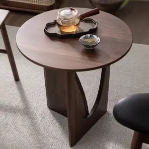 티 테이블 원목 낮은 다다미 원형 다도 엔틱 소파