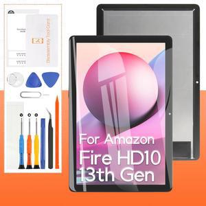 [포르르] 아마존 파이어 hd 10 13세대 2023 tg425k 10.1 u201c lcd 디스플레이 터치스크린 디지타이저 풀 어셈블리(도구 포함)용 서드폴(oem) 화면 교체