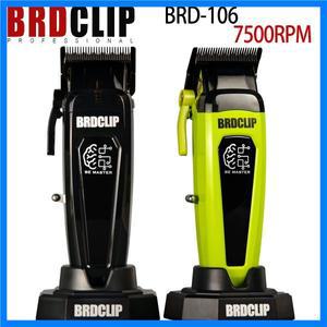 BRDCLIP BRD106 전문 오일 헤드 전기 무선 헤어 클리퍼 7500RPM 헤어 살롱 트리머 DLC 블레이드 남성용 이