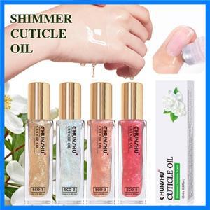 CHUNSHU 쉬머 포일 비타민 네일 큐티클 오일 영양을 공급하고 손상된 손톱을 복원합니다 10ml 네일 케어 리