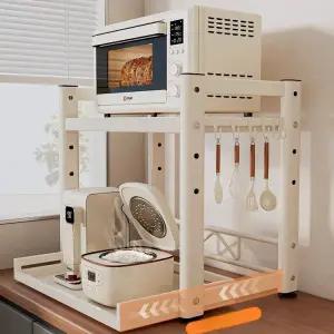 밥통 레일 밥솥 선반 슬라이드 전자레인지 홑겹 수납장 오븐 미니 슬라이딩 다이 주방