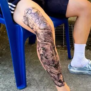 악귀탈 이레즈미 타투 문신스티커