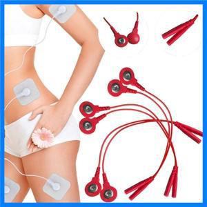 표준 전극 리드 와이어 케이블 전극 와이어 DC 헤드 Tens/Ems 마사지 치료 전극 글러브 2mm 스냅 3.5mm 플