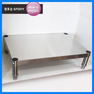 스테인리스 스틸 주방 전자레인지 스탠드 라이저 선반 방수 녹 방지 단층 무타공 설치 필요 없음
