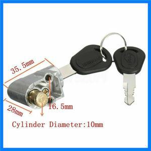 1 세트 점화 스위치 오토바이에 대 한 배터리 안전 잠금 장치 2 키와 전기 자전거 스쿠터 금속 16.5mm 구멍