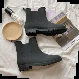 롱장화 여자 패션 발목 장화 가벼운 레인부츠 성인 방수 신발
