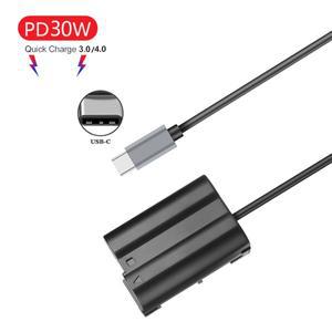 [호환품]EP-5B USB-C EN-EL15 더미 배터리 전원 어댑터 DC 커플러 니콘 D7000 D750 D800E D810A Z5 Z6 Z7 I