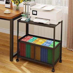 롤링 파일 검은색(최대 정리함, 바퀴가 홈 카트, 걸이 스탠드 캐비닛, 글자 모바일 오피스용 캐비닛 150개의 달린 프린터 폴더) 정리함