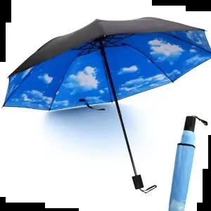 uv차단암막우산 자외선차단 벚꽃 암막 양우산 구름하늘 우산 양산 UV