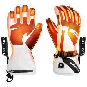 남성용 케미모토 온열 오토바이 장갑 추운 날씨용 터치스크린이 장착된 방수 전기 난방 스키 스노보드 하이킹 사냥 선물