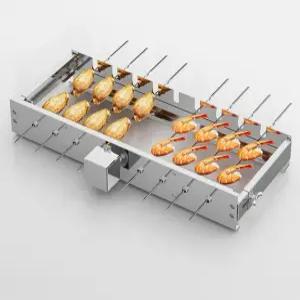 꼬치구이기계 자동 양꼬치 무선 구이기 바베큐 그릴 꼬치구이