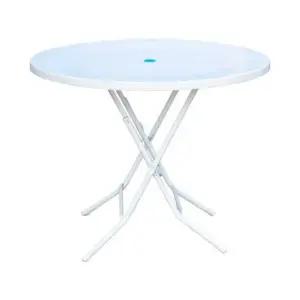 대형 접이식 원형 야외 캠핑 플라스틱 파라솔 테이블