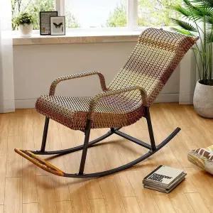 라탄 흔들의자 인테리어 1인용 스윙체어 엔틱 낮잠