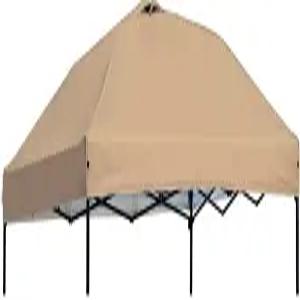 MOQI 10x10 캐노피 교체 탑 커버 에어 통풍구 2개 실버 코팅 방수 150D 옥스포드 패브릭 팝업 텐트