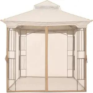 마스터카노피 파티오 가제보 모기장 스크린 월 전용 (10x10 베이지)