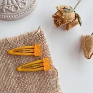 레인보우곰젤리BB클립 컬러곰젤리똑딱핀(오렌지2P)