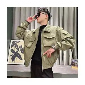 록쉬블몰 남성 바람막이 점퍼 차이나 재킷 가을 소사이어티 포켓 항공 HO3