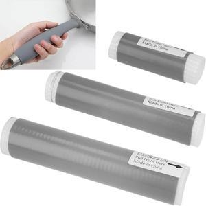 [미국배송] 실리콘 내열 손잡이 커버 - 프라이팬 소스 팬 웍 및 도구용 3팩 유니버설 핏 금속 플라스틱 나무 손잡이용 미끄럼 방지 그립