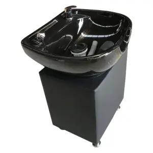 미용실샴푸대 이발소 세면대 셀프 + 헤어샵 의자 블랙 받침대 샴푸대