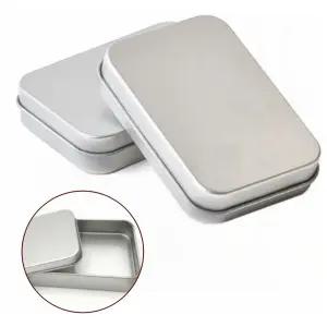 사각 틴케이스 철제 소품함 악세서리 수납함 데스크테리어 보관용기