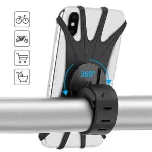 유모차 실리콘 자유회전 휴대폰 거치대 스탠드 스마트폰 자전거홀더 오토바이 킥보드