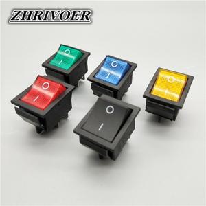 라이트 전원 스위치가  전기 장비 ON-OFF 2 포지션 4 핀 6 16A 250VAC 20A KD4 로커 1 개 5 개