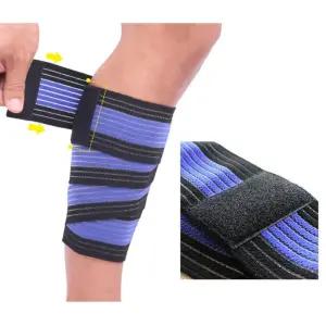 120cm 스트랩형 찍찍이 다리 보호대 1p 압박슬리브 무에타이 테니스레그 러닝 런닝