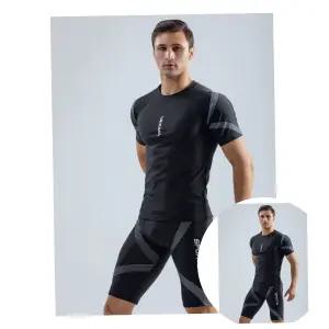 남성 수영복 2종세트 실내 사각 5부 반팔 연습