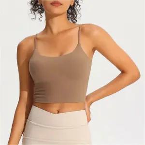 여자 탄성 헬스 요가 상의 캡내장 스포츠브라 운동복 스포츠웨어 여성브라탑 액티브웨어 쫀쫀한브라탑