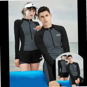 커플 래쉬가드 2종 세트 서핑 수영복 비치웨어