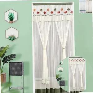 레이스 문가리개 커튼 가림막 100210cm 방문 주방