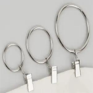 라라맘 10P 커튼링 집게 실버 O링집게