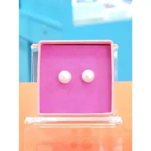 [로뎀쥬얼리]로뎀 세이브존05 천연 담수진주 은침 귀걸이(8mm)2 RD24030041 (274171