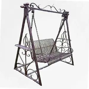 유럽풍 야외 흔들의자 앤티크 그네 엔틱 정원 카페 청동 펜션 그네의자 테라스 철제 빈티지