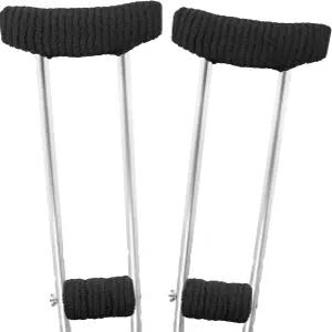 목발 패드 - 걷는 팔 목발용 패딩 핸드 그립용 범용 언더암 팔뚝 손잡이 베개 커버 그립 1쌍 (2033C )